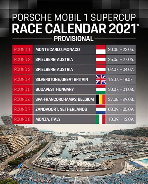 porsche supercup schedule.